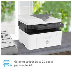 HP Laser MFP 137fnw - 20ppm / 1200dpi / A4 / USB / LAN / Wi-Fi / FAX / Mono Laser - Printer