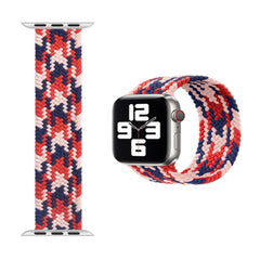 Wiwu Braided Solo Loop Watchband For IWatch 42-44MM (M:142MM),pink, red, dark blue