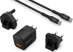 Energizer Ultimate 38W PD/QC Wall Charger with Universal Plug, Dual Output, USB-C to USB-C Braided Cable