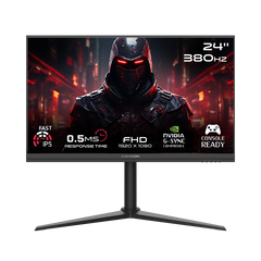GAMEON GOMP24FHD380IPS Midnight Pro Series 24" FHD, 380Hz, MPRT 0.5ms, HDMI 2.1, Fast IPS Gaming Monitor (Support PS5) - Black