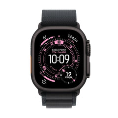 Apple Watch Ultra 3 GPS + Cellular 49mm Black Titanium Case with Black Alpine Loop - Medium