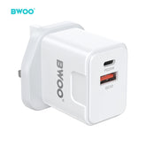 PD 20W + QC 18W DUAL PORT WALL CHARGER