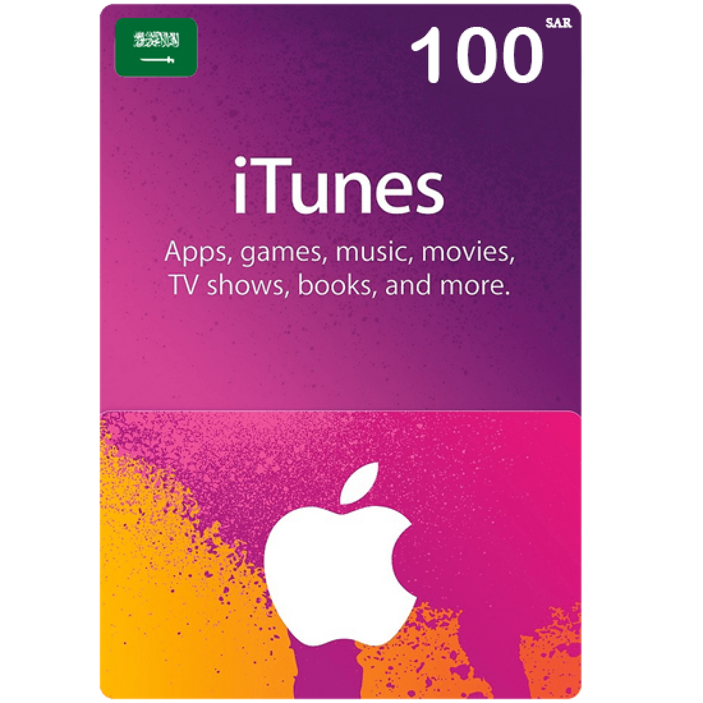 Apple Itunes E-Cards iTunes Gift Card - 100 SAR