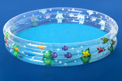 Bestway Φ1.52M X H30CM Deep Dive 3-Ring Pool (Contents:One pool, repair patch) Age 2+