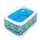 Bestway 2.29M X 1.52M X 56CM Happy Flora Kids Pool (Contents:1 pool,repair patch) Age 6+