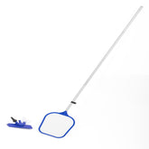 Bestway Pool Accessories Set (Contents:1 mesh netting, 1 skimmer head, 4 aluminium pipes, 1 Chemical Floater, 1 Thermometer, 3-in-1 test stripe, 9 patch stripes.apply to 13'and below pools)