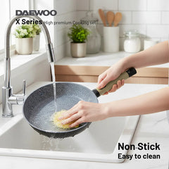 Daewoo Granite Frying Pan-DFP 280R-Brown