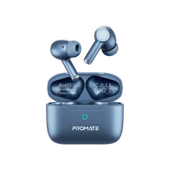 Promate High-Definition ANC TWS Earphones with intellitouch,Blue