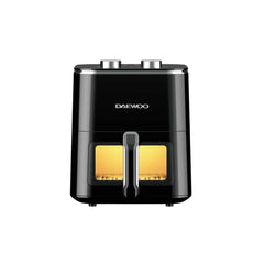 مقلاة هوائية يدوية من دايو سعة 5 لترات بقوة 1500 واط - أسود