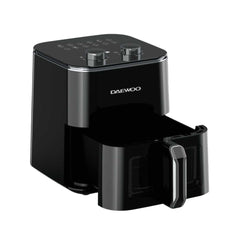 مقلاة هوائية يدوية من دايو سعة 5 لترات بقوة 1500 واط - أسود