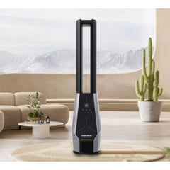 مروحة دايو بدون شفرات مع جهاز تحكم عن بعد و12 إعدادًا للسرعة