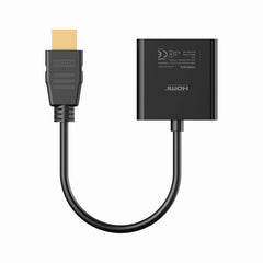 Promate HDMI to VGA Adaptor Kit,Black