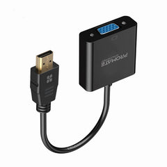 Promate HDMI to VGA Adaptor Kit,Black