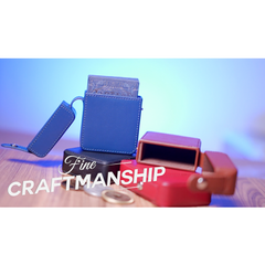 MAZE Leather Card Case (Blue)