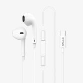 TYPE-C WIRED EARPHONE WITH MICROPHONE WHITE