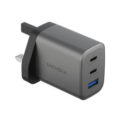 ENERGEA AMPCHARGE GAN65, 2C1A PD/PPS/QC3.0 WALL CHARGER,65W (UK) - GUNMETAL