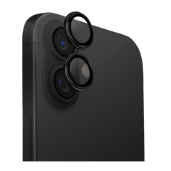 UNIQ OPTIX IPHONE 16 (2024) 6.1/6.7 ALUMINIUM CAMERA LENS PROTECTOR - MIDNIGHT (BLACK)
