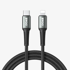 TYPE-C TO LIGHTNING FAST CHARGING DATA CABLE 3M BLACK