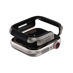 حافظة ساعة أبل ألترا رقيقة من UNIQ، موديل فالنسيا، مقاس 46 مم، فضي تيتانيوم