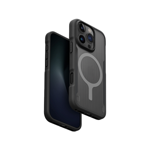 UNIQ HYBRID IPHONE 16 PRO MAX MAGCLICK CHARGING COMBAT ACTIVE - CHARCOAL BLACK