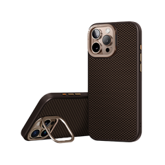UNIQ HYBRID IPHONE 16 PRO MAGCLICK CHARGING KEVA MAX WITH CAMERA STAND - UMBER (BROWN)
