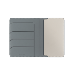 UNIQ BELMONT PASSPORT HOLDER WITH RFID-BLOCKING - LICHEN (LICHEN/IVORY)