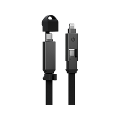 ENERGEA SHEATH 2-IN-1 C TO C + LIGHTNING CABLE, 480MBPS, 60W, 1M -GUN