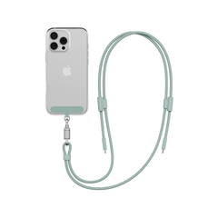 ENERGEA LASSO LANYARD C-C CABLE 480MBPS, 240W WITH LANYARD CARD 1.5M -SAGE