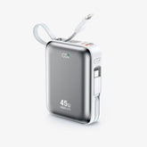PD45W POWER BANK WITH BUILT-IN CHARGING CABLES 10000mAh