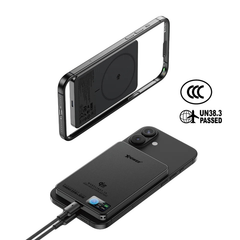 10000mAh Magnetic Semi solid Wireless Power Bank Display CCC Safety, XPower MagFlight10 25W/30W, Black