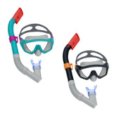Bestway Spark Wave Snorkel Mask (Contents:one mask, one snorkel, 2 assorted colors) Age 14+