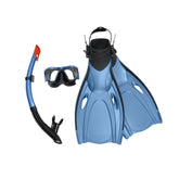 Bestway Inspira Pro Snorkel Set L/XL (Contents:One mask, one snorkel and one pair of fins,2 assorted colors, Fin Size: US (9–14 ); Eur (43-48))