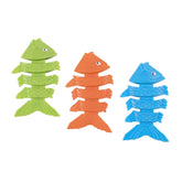 Bestway Squiggle Wiggle Fish Dive Toys (Contents:one set of dive fishes, 3 assorted colors) Age 3+