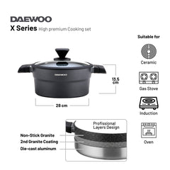 Daewoo Casserole Pot-DCC 2800-BL