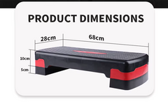 Black Ball Adjustable Aerobic Stepper, Durable, Versatile, and Essential for Fitness