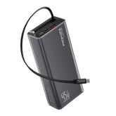 PROMATE Power through your day with this 20,000mAh power bank featuring 45W fast charging,Black