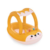 Bestway 94CM X 66CM Friendly Fox Shaded Baby Boat (Contents:1 boat) Age 3+