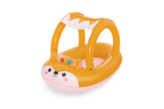 Bestway 94CM X 66CM Friendly Fox Shaded Baby Boat (Contents:1 boat) Age 3+