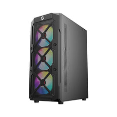 GAMEON TridentIII Gaming Case 4 fixed color fans( cant change color)+ 750W PSU(pre-install)