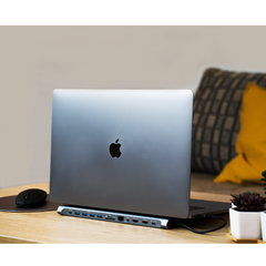 Xtrememac Type-C 12 In 1 Docking Hub Station - Ethernet, 2* HDMI 4K, Sd,Msd Cards, Usb-C Pd 100W, Usb-C, 4* Usb 3.0, Audio In/Out