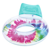 Bestway 1.18M X 1.17M Tie Dye Swim Tube (Contents:1 swim tube, repair patch)