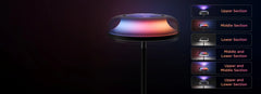 Govee Uplighter Floor Lamp 3 in 1 Lighting Effects, Dynamic Ripple Effect, RGBWW+RGBIC+WW Colors - H60B0