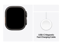 APPLE WATCH ULTRA 2 GPS + CELLULAR 49MM BLACK TITANIUM CASE WITH BLACK OCEAN BAND