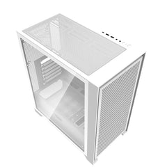 DarkFlash DRX70 MESH ATX Mid Tower Gaming Case - White (4 ARGB Fans Included)