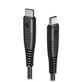 كابل RAVPower RP-CB1037 بقوة 60 واط، شحن سريع، طول 1.2 متر، USB 2.0، 3 أمبير، أسود.