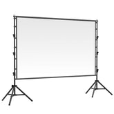 PROMATE 150" Compact Portable Projection Screen with Dual Stand ,White