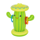 Bestway 1.05M X 60CM X 1.05M Sweet & Spiky Cacti Sprinkler (Contents:One cacti,one swimming circle,three rings, heavy-duty repair patch) Age 2+
