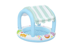 Bestway Φ1.04M X H84CM Sweet Shoppe Shaded Kiddie Pool (1 pool, repair patch) Age 2+