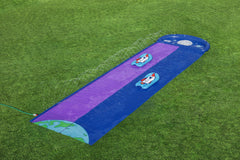 Bestway 4.88m Lunar Launch Double Slide (1 water slide, 2 surf riders, repair patch) Age 3+