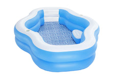 Bestway 2.70M X 1.98M X 51CM Splashview Family Pool (Contents:1 pool,repair patch) Age 6+